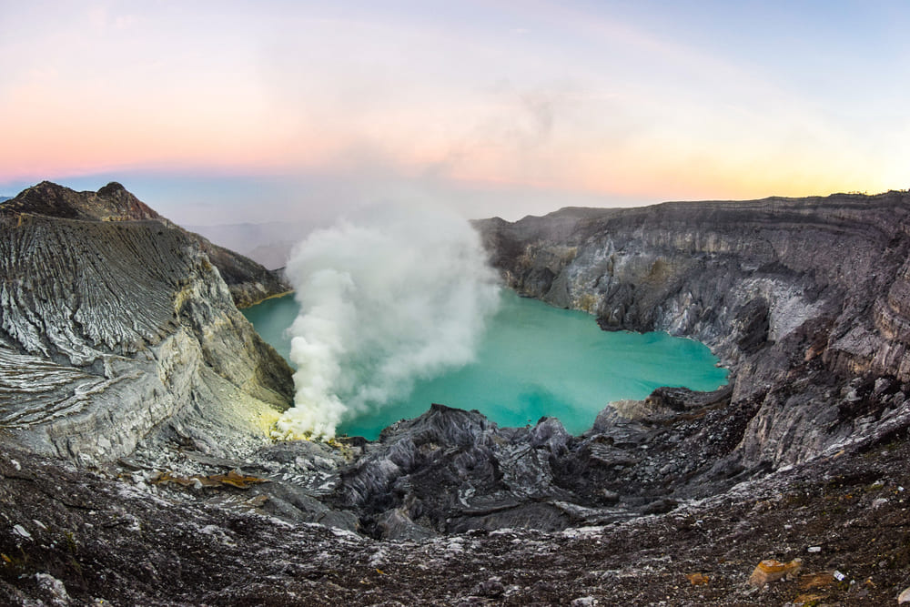 Ijen acid lake