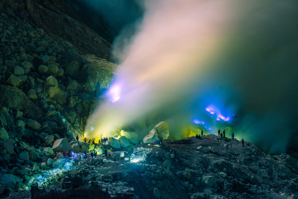 Ijen Blue flame